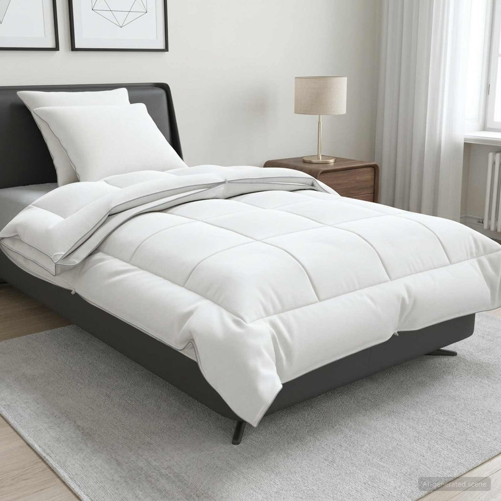 vidaXL Zestaw kołdry i poduszek 3 pcs 155x220 cm 4 pory roku Wełna