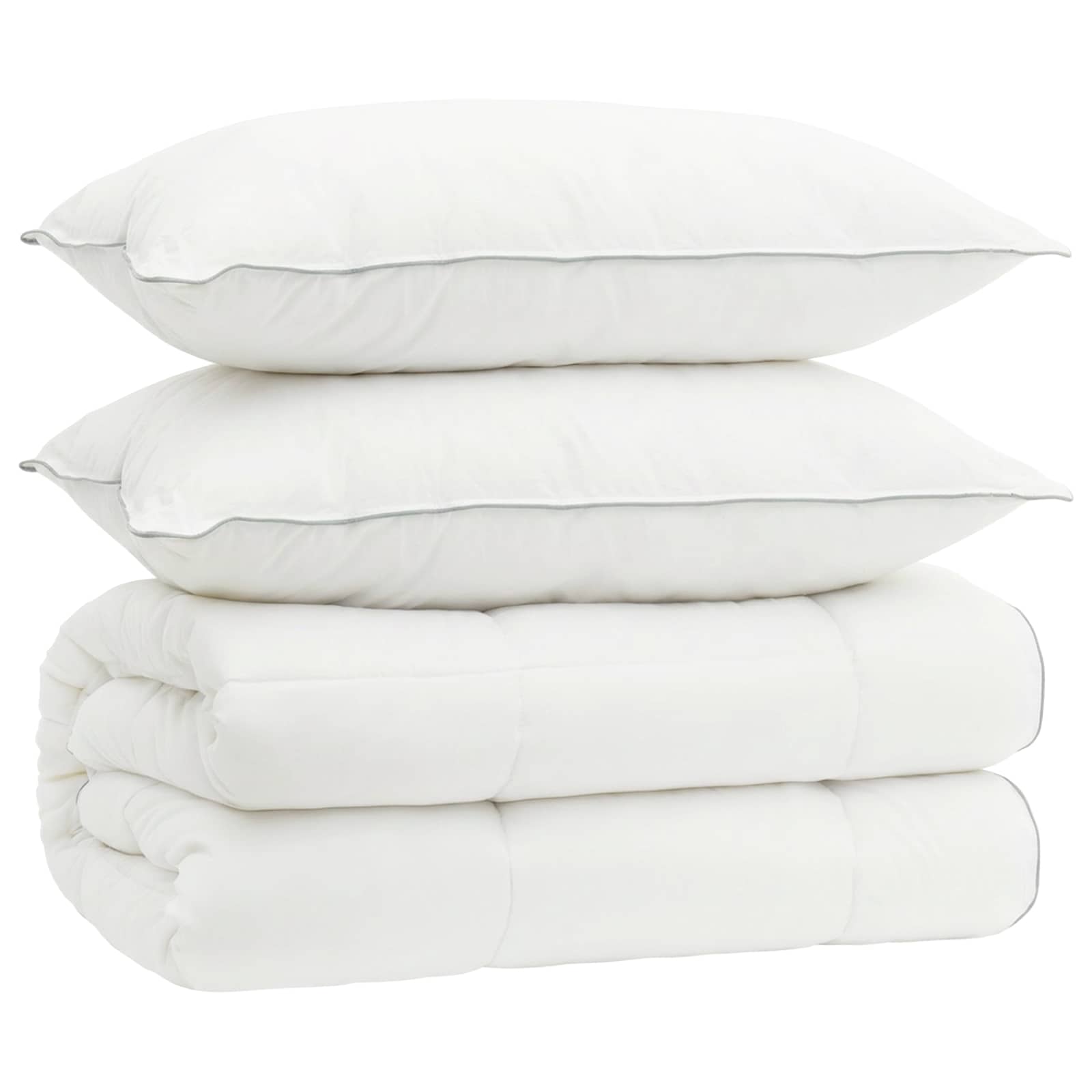 vidaXL Zestaw kołdry i poduszek 3 pcs 220x240 cm 4 pory roku Wełna