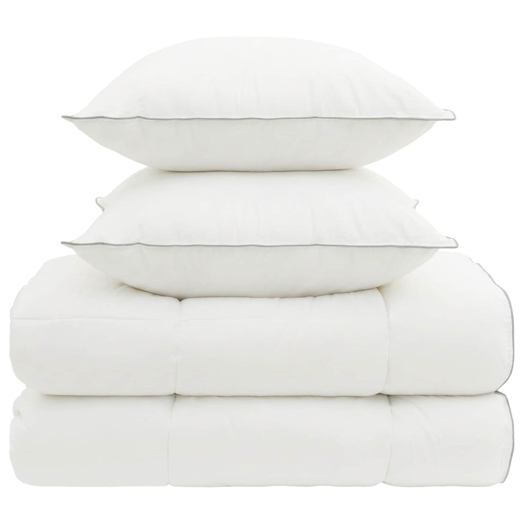vidaXL Zestaw kołdry i poduszek 3 pcs 240x260 cm 4 pory roku Wełna