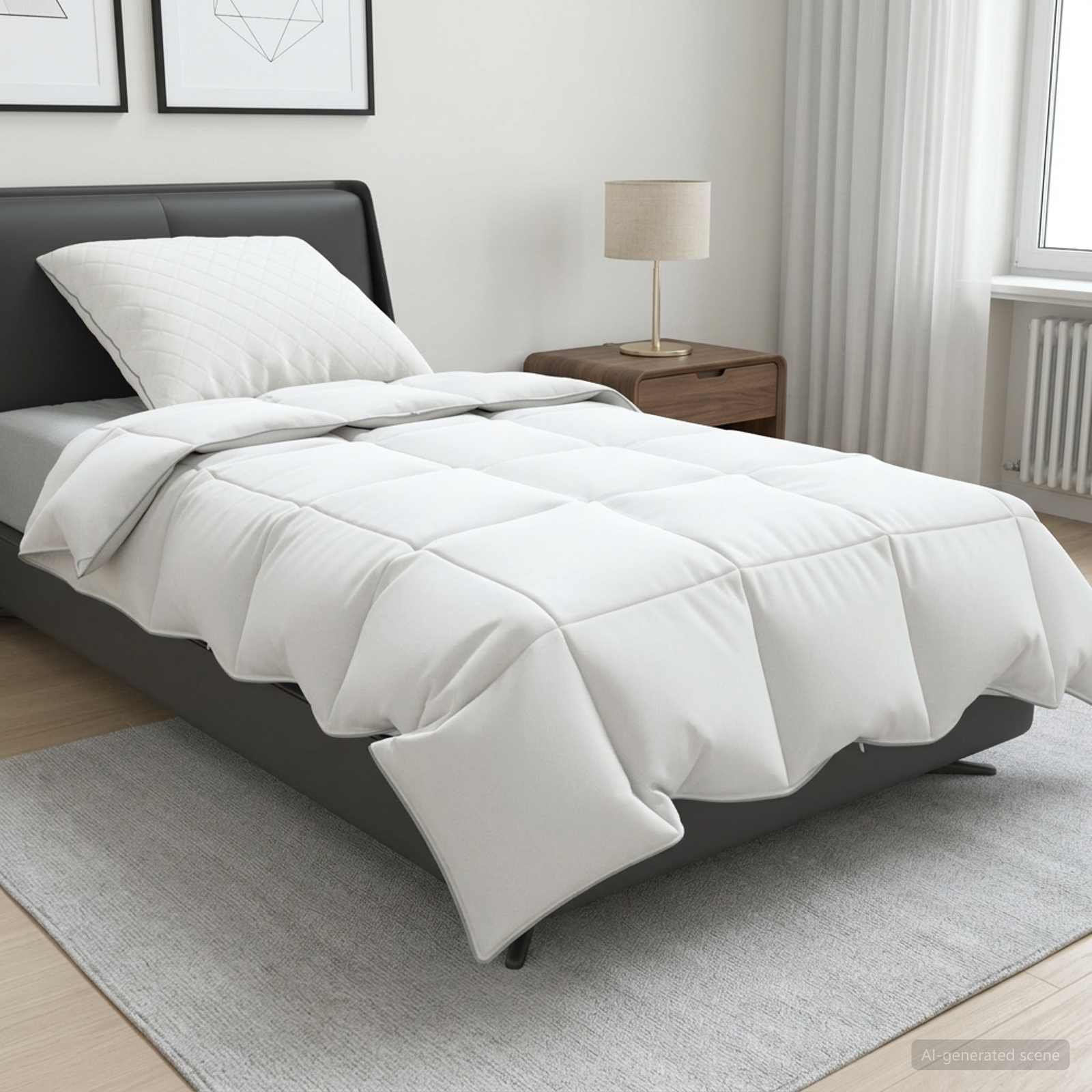 vidaXL Zestaw kołdry 90% z gęsiego puchu FULDA 2 szt. 140 x 200 cm