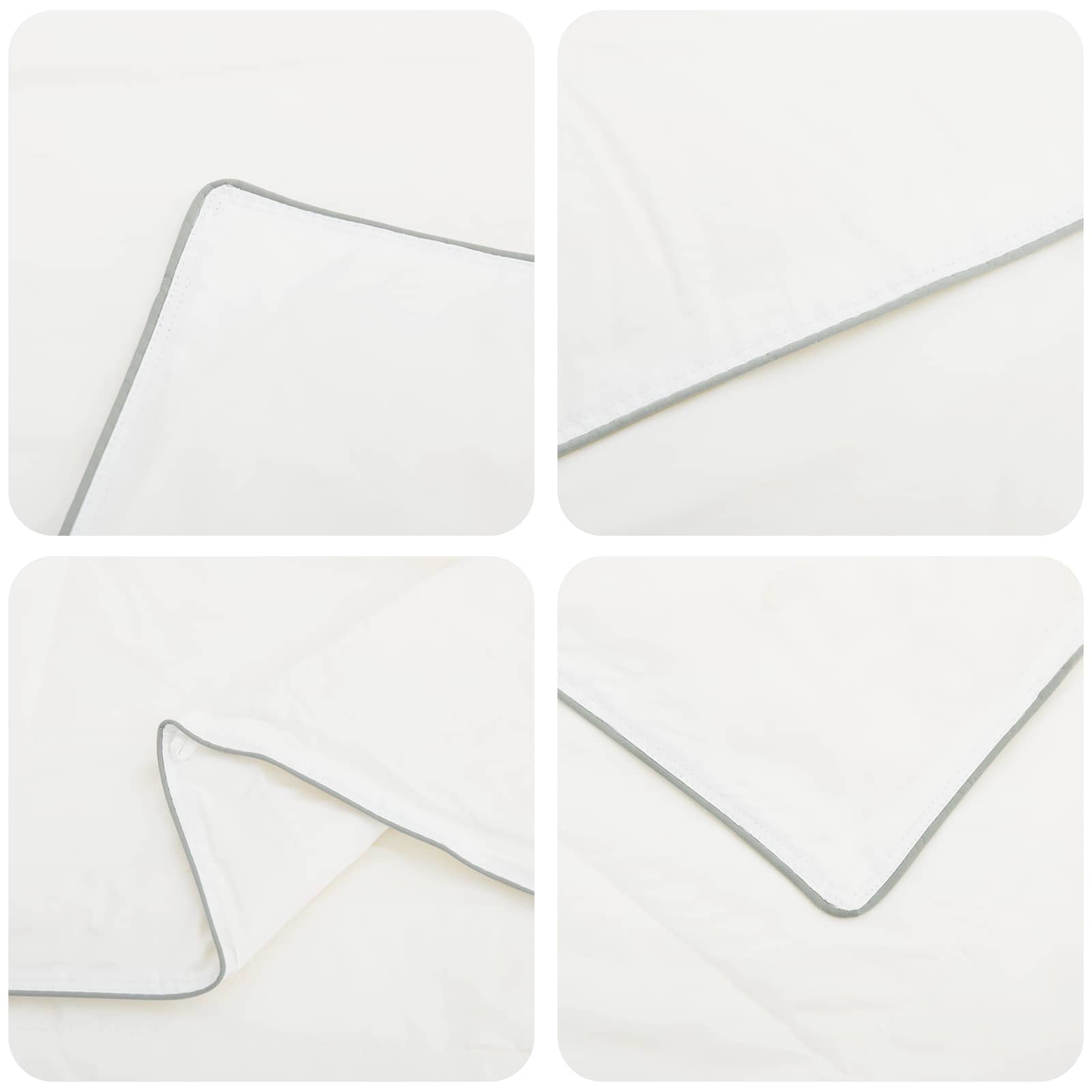 vidaXL Kołdra FULDA 240 x 260 cm Lato 100 GSM 90% puch gęsi Biały