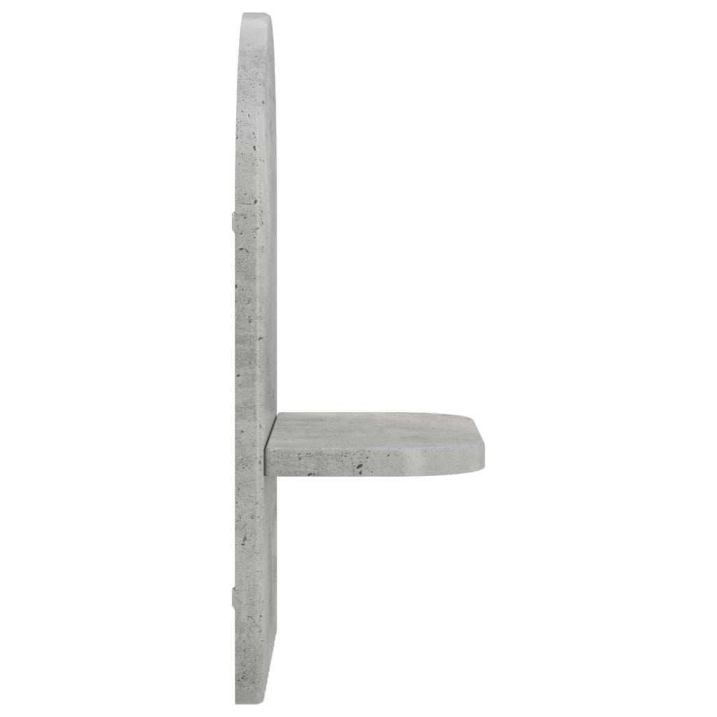 vidaXL Półka ścienna 2 szt. Betonowy szary 23 x 13.5 x 37.5 cm