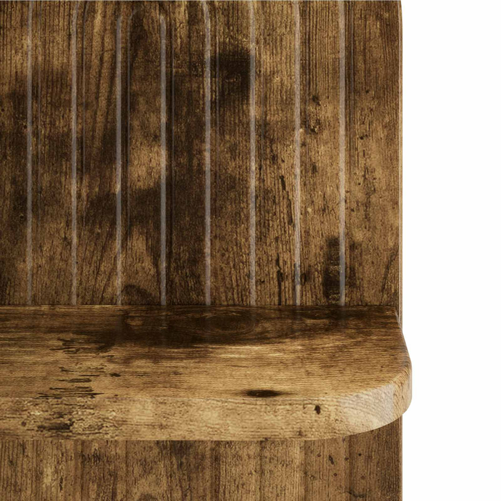 vidaXL Półka ścienna 2 szt. Dąb wędzony 23 x 13.5 x 37.5 cm