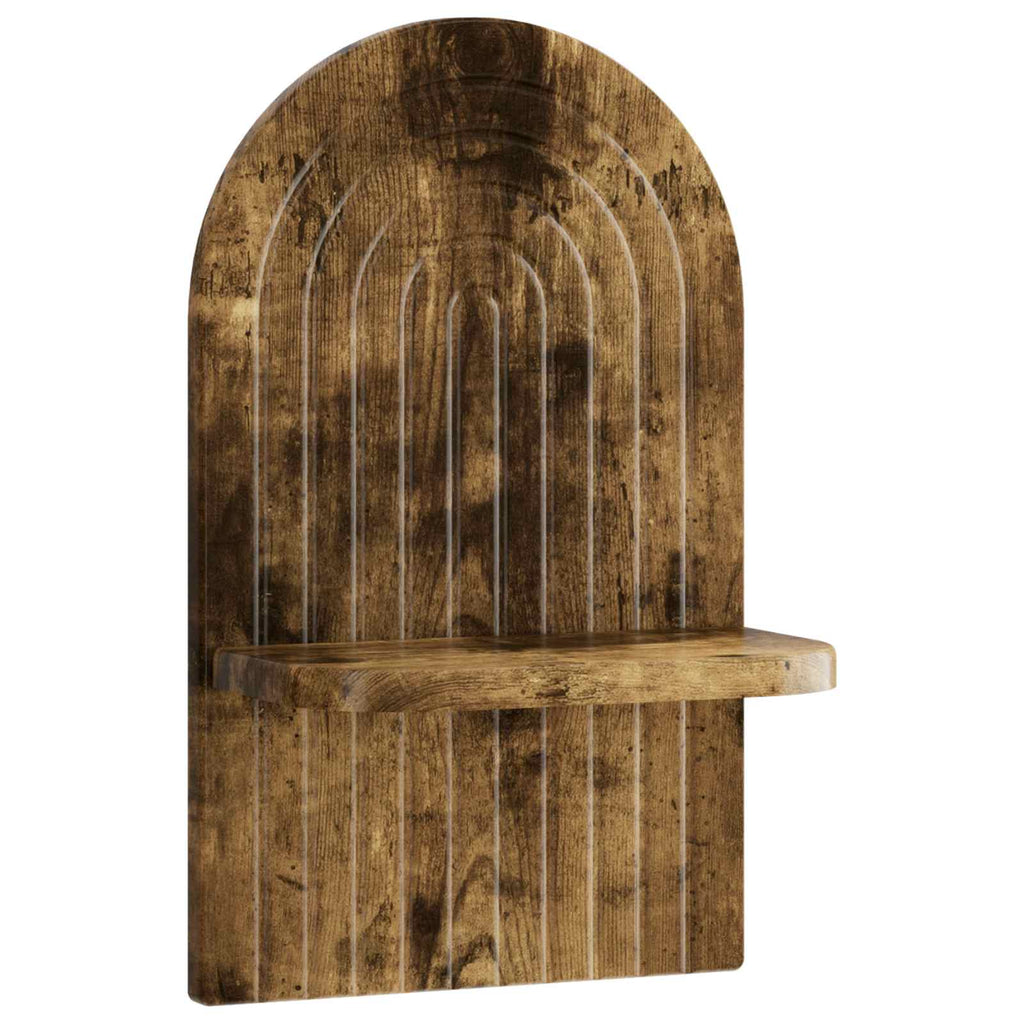 vidaXL Półka ścienna 2 szt. Dąb wędzony 23 x 13.5 x 37.5 cm