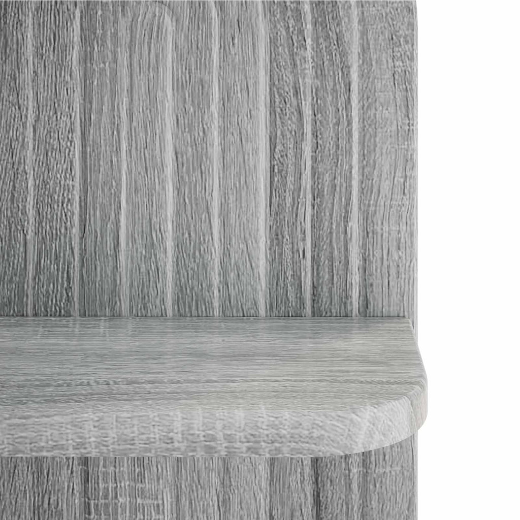 vidaXL Półka ścienna 2 szt. Szary Sonoma 23 x 13,5 x 37,5 cm