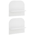 vidaXL Półka ścienna 2 szt. Biały 41 x 13.5 x 37.5 cm