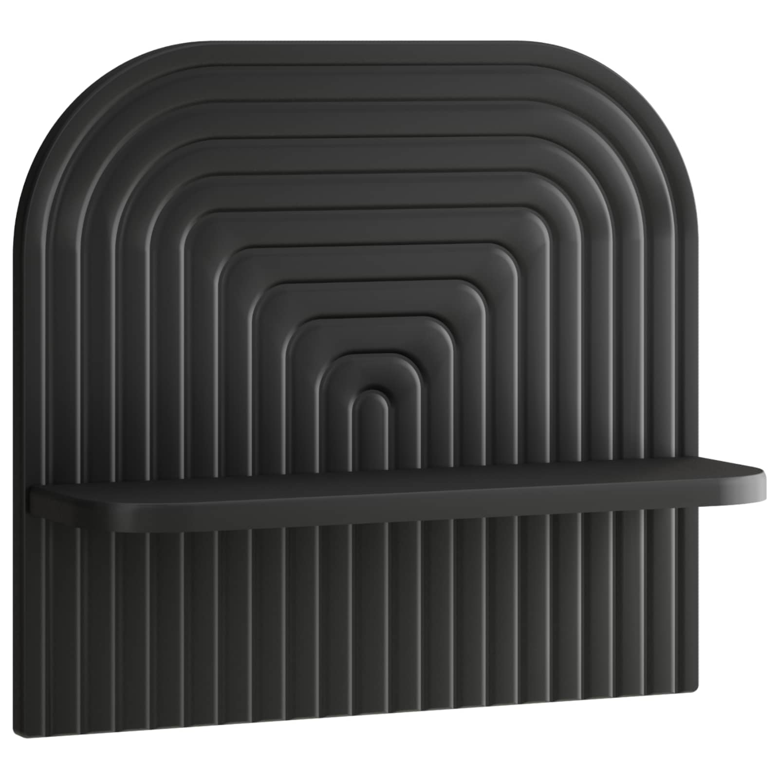 vidaXL Półka ścienna 2 szt. Czarny 41 x 13.5 x 37.5 cm