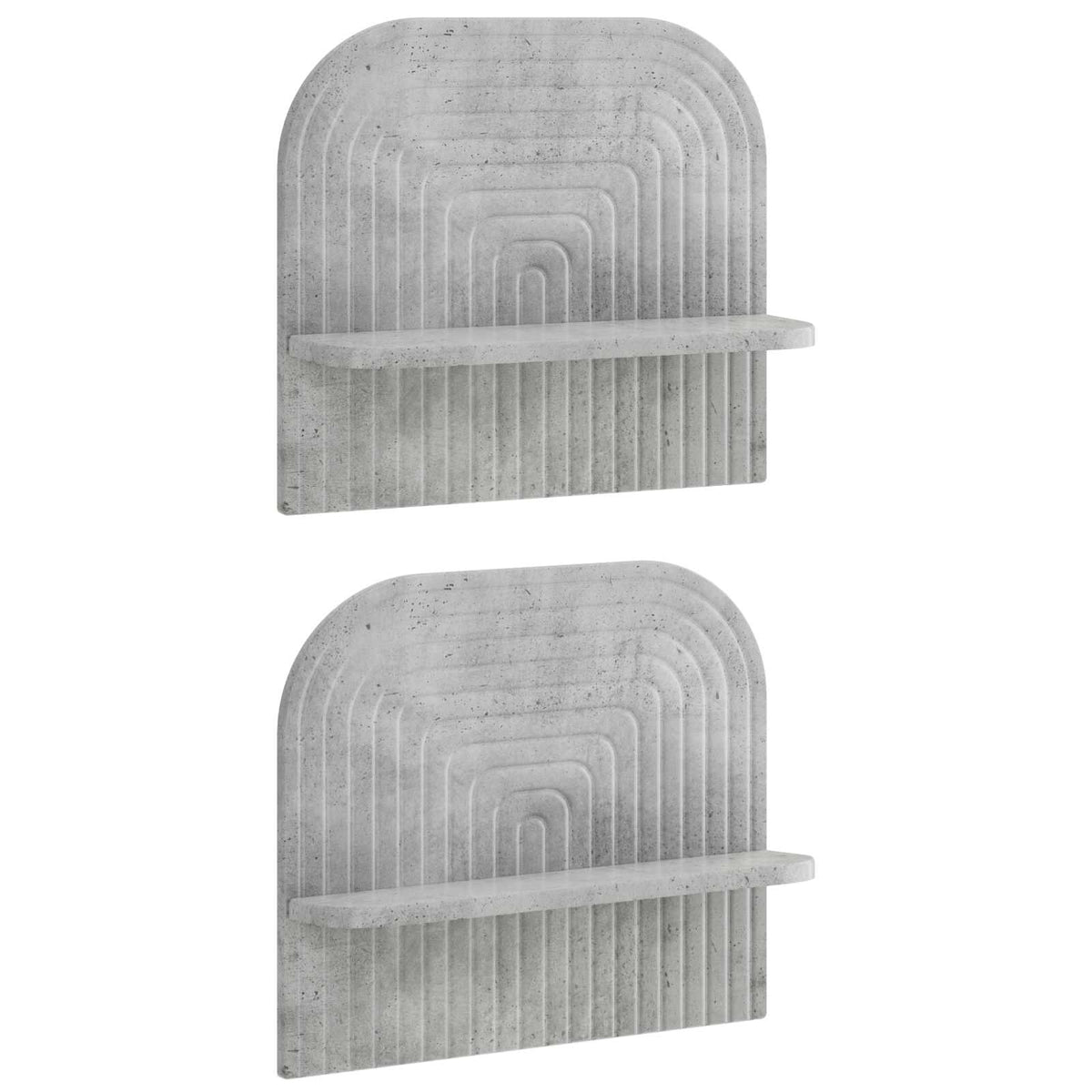 vidaXL Półka ścienna 2 szt. Betonowy szary 41 x 13,5 x 37,5 cm