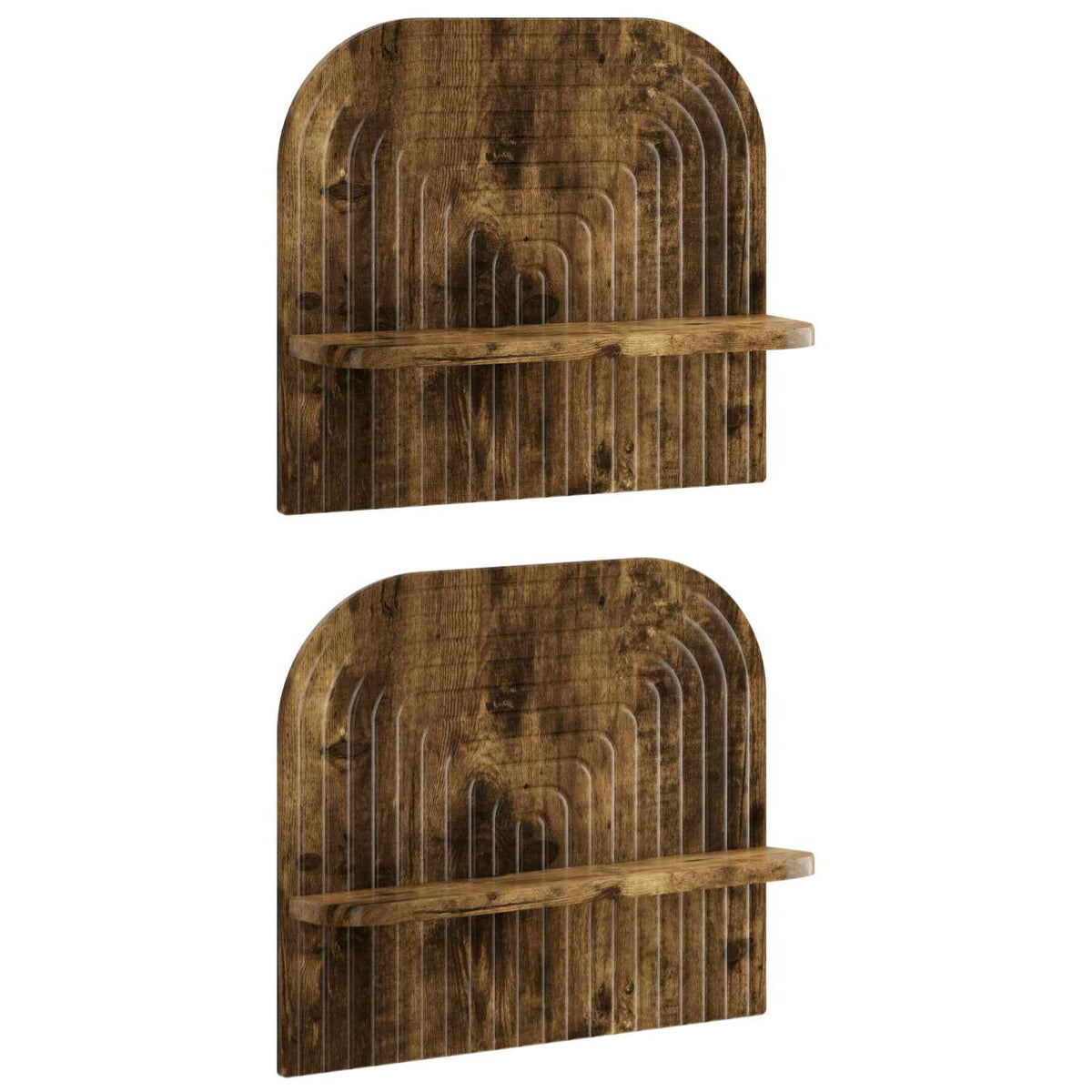 vidaXL Półka ścienna 2 szt. Dąb wędzony 41 x 13.5 x 37.5 cm