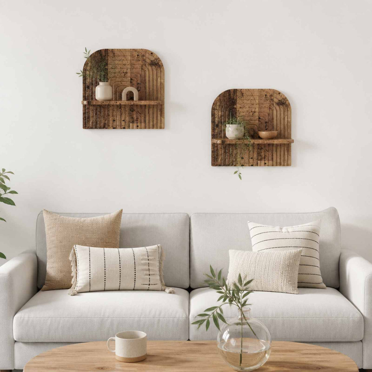 vidaXL Półka ścienna 2 szt. Stare drewno 41 x 13.5 x 37.5 cm