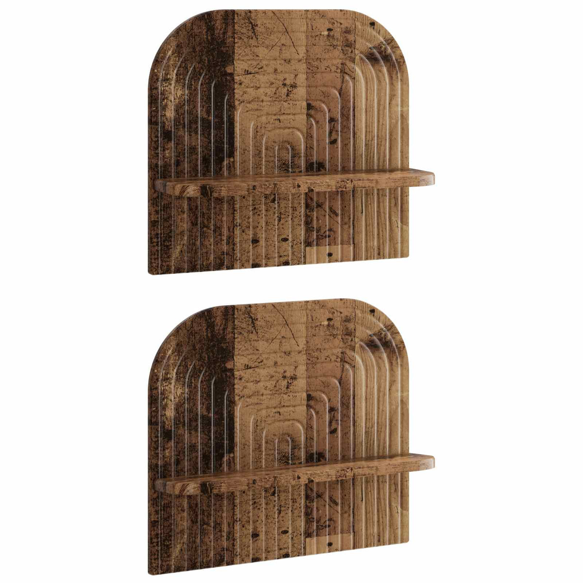 vidaXL Półka ścienna 2 szt. Stare drewno 41 x 13.5 x 37.5 cm