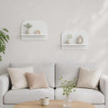 vidaXL Półka ścienna 2 szt. Biały 60 x 13.5 x 37.5 cm