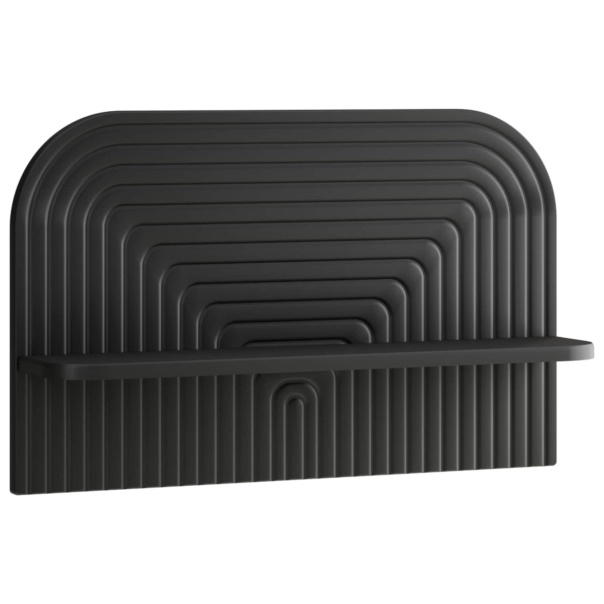 vidaXL Półka ścienna 2 szt. Czarny 60 x 13.5 x 37.5 cm