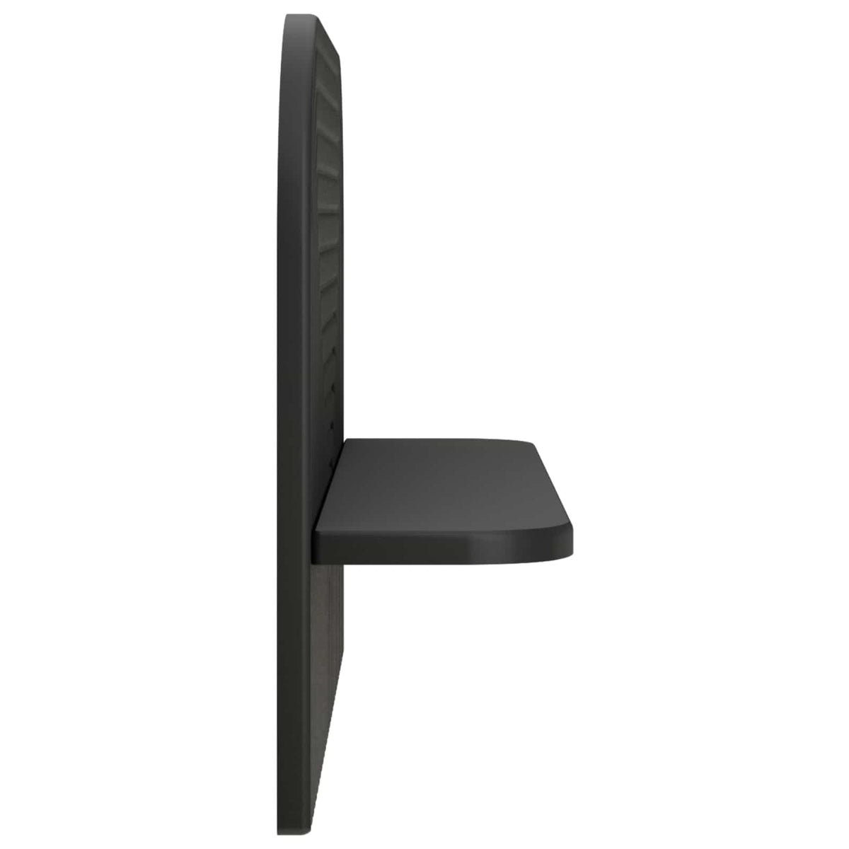 vidaXL Półka ścienna 2 szt. Czarny 60 x 13.5 x 37.5 cm
