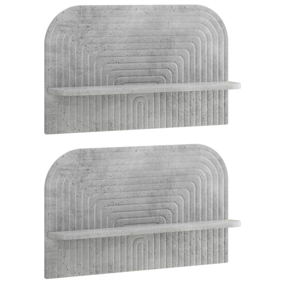 vidaXL Półka ścienna 2 szt. Betonowy szary 60 x 13,5 x 37,5 cm