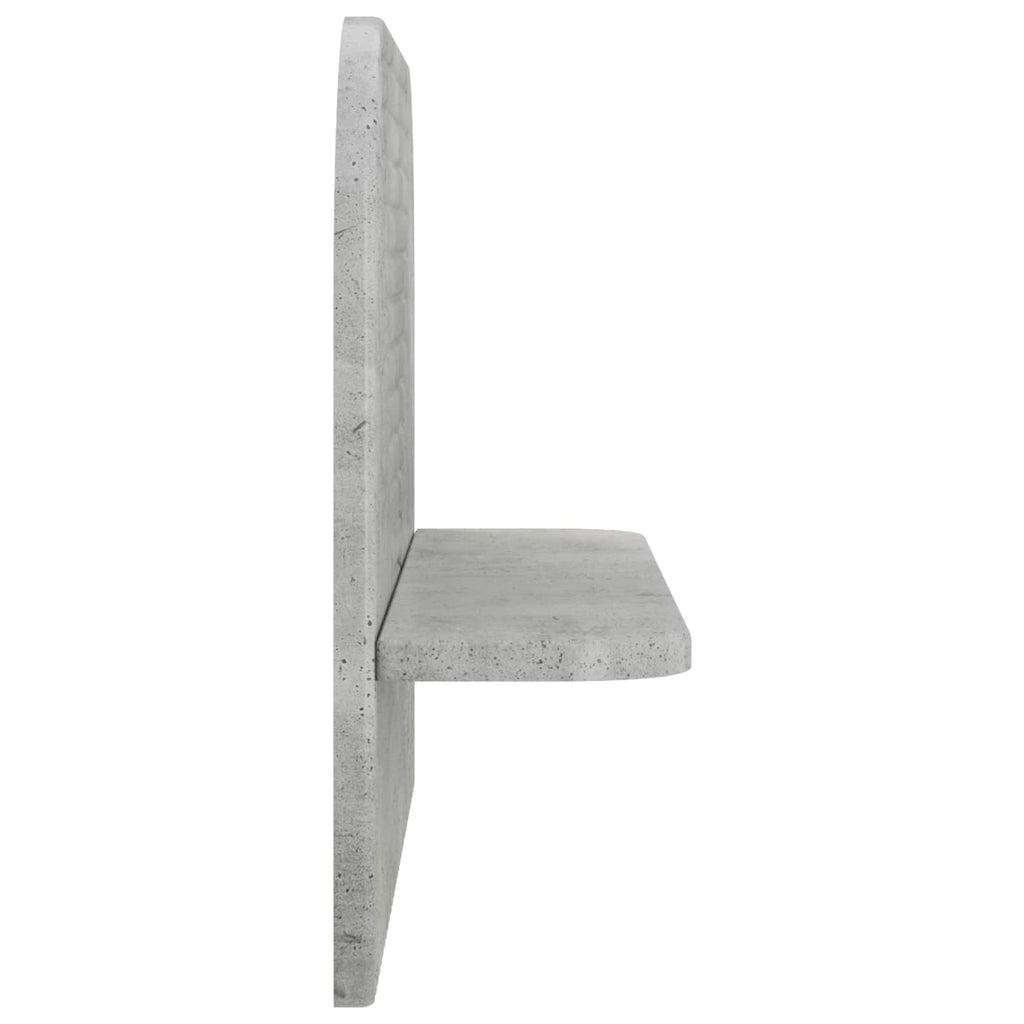 vidaXL Półka ścienna 2 szt. Betonowy szary 60 x 13,5 x 37,5 cm