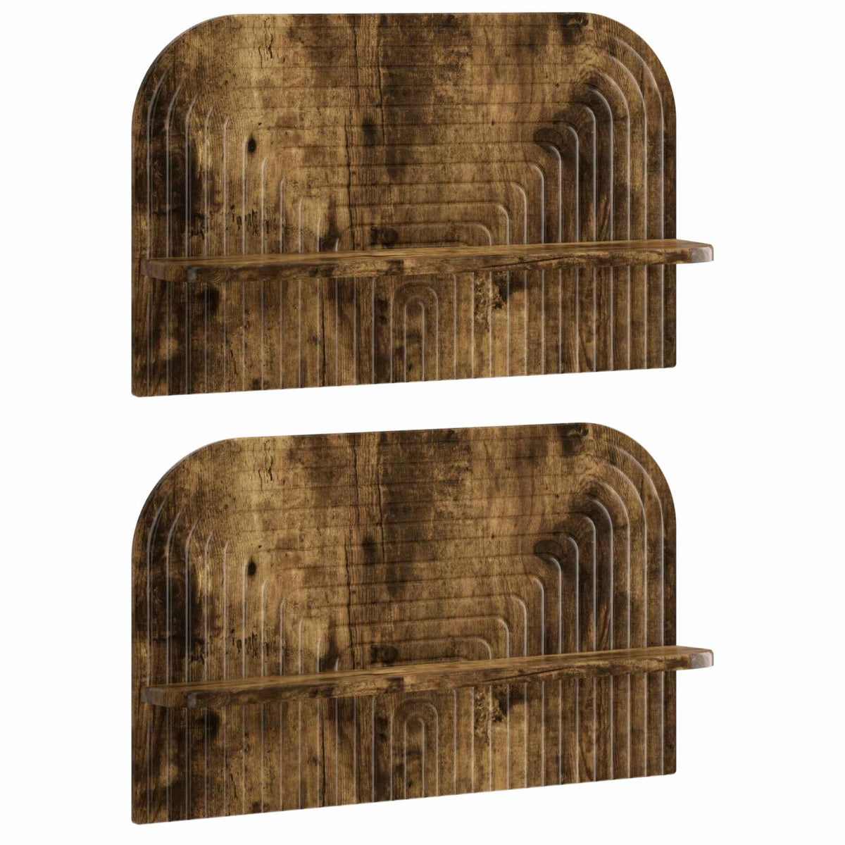 vidaXL Półka ścienna 2 szt. Dąb wędzony 60 x 13,5 x 37,5 cm
