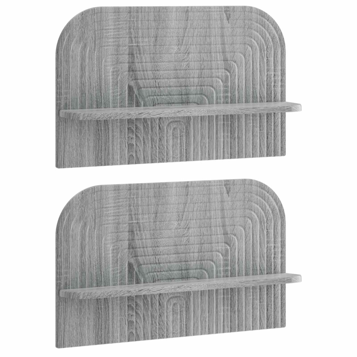 vidaXL Półka ścienna 2 szt. Szary Sonoma 60 x 13,5 x 37,5 cm