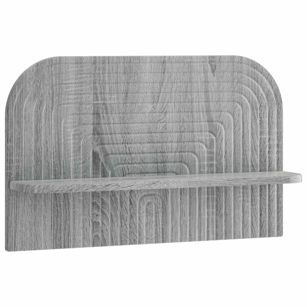 vidaXL Półka ścienna 2 szt. Szary Sonoma 60 x 13,5 x 37,5 cm