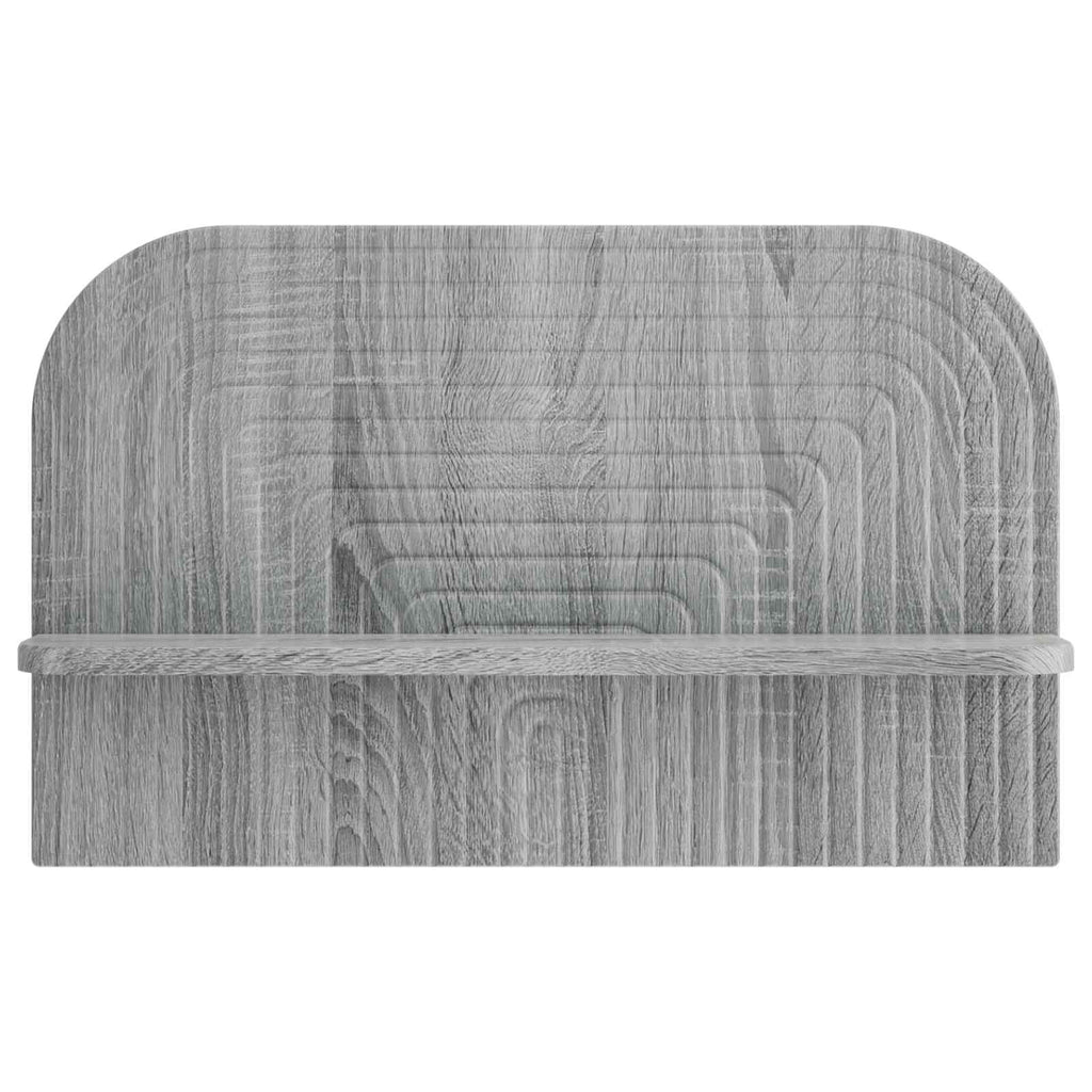 vidaXL Półka ścienna 2 szt. Szary Sonoma 60 x 13,5 x 37,5 cm