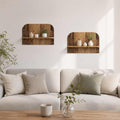 vidaXL Półka ścienna 2 szt. Stare drewno 60 x 13,5 x 37,5 cm