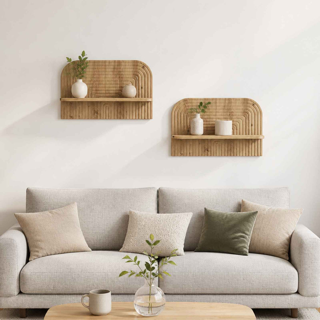 vidaXL Półka ścienna 2 szt. Dąb artisan 60 x 13.5 x 37.5 cm