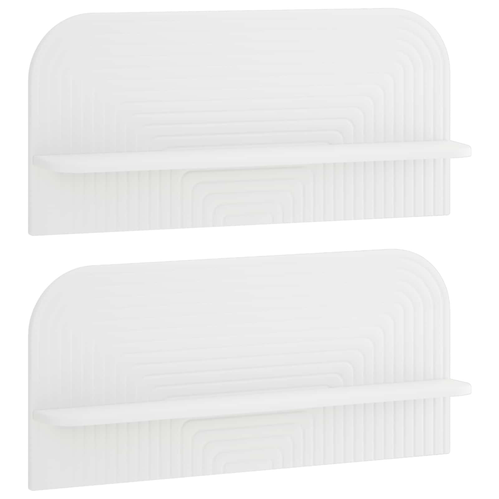 vidaXL Półka ścienna 2 szt. Biały 80,5 x 13,5 x 37,5 cm
