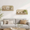 vidaXL Półka ścienna 2 szt. dąb Sonoma 80.5 x 13.5 x 37.5 cm