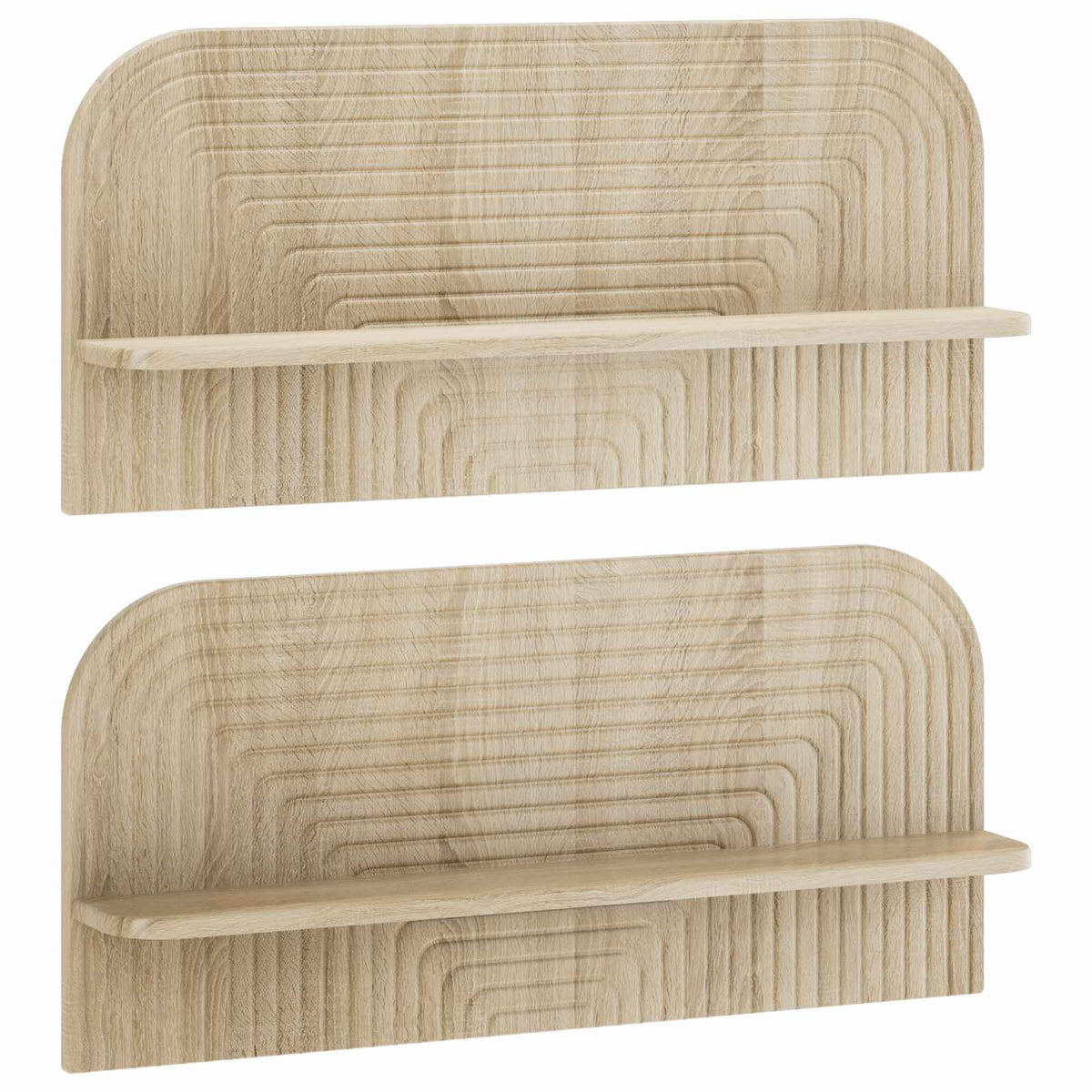 vidaXL Półka ścienna 2 szt. dąb Sonoma 80.5 x 13.5 x 37.5 cm