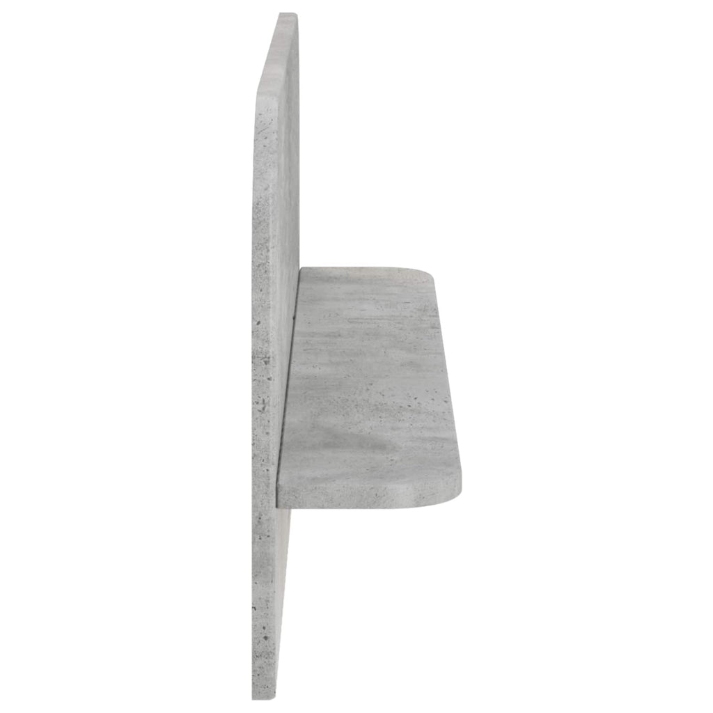 vidaXL Półka ścienna 2 szt. Betonowy szary 80,5 x 13,5 x 37,5 cm