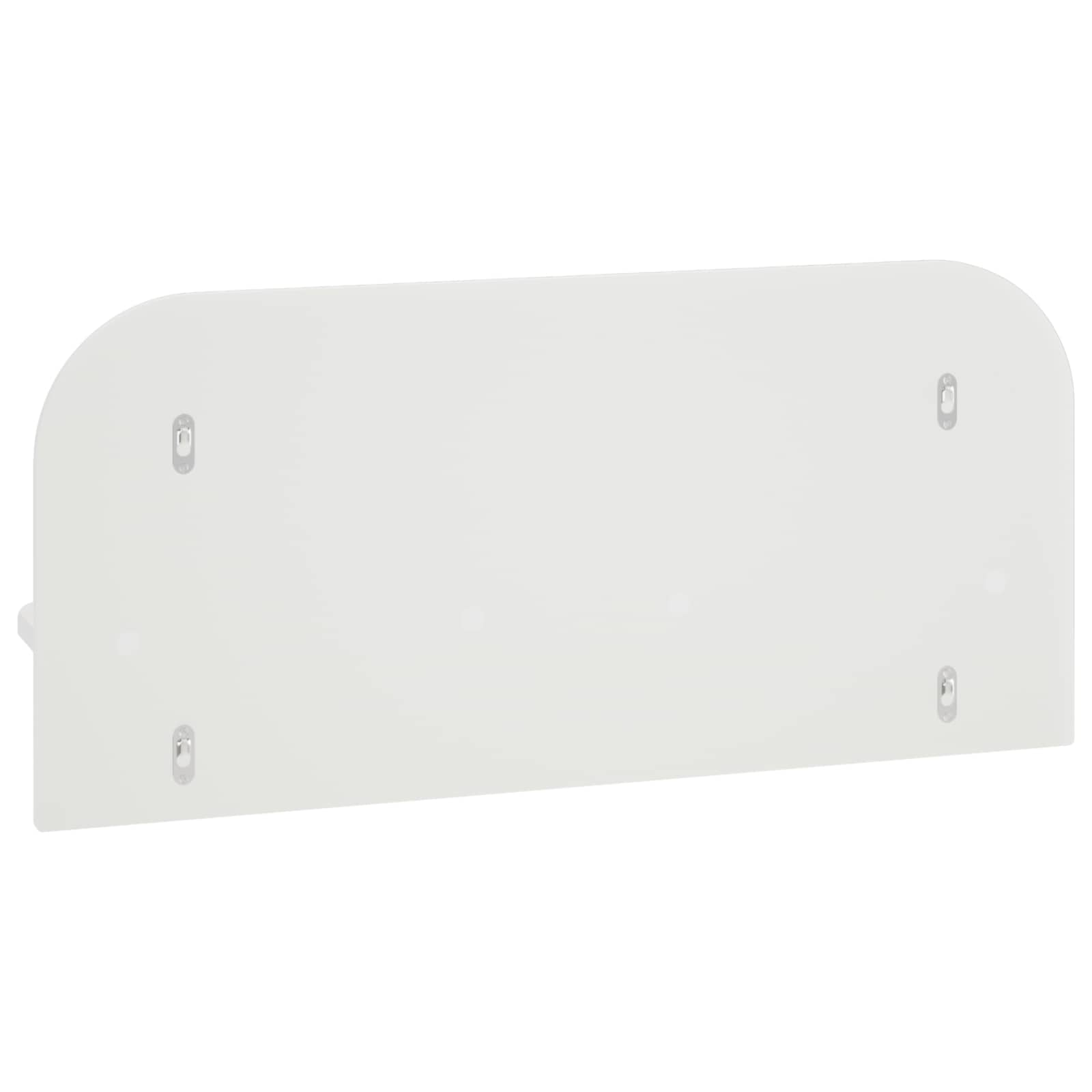 vidaXL Półka ścienna 2 szt. Biały wysoki połysk 80,5 x 13,5 x 37,5 cm