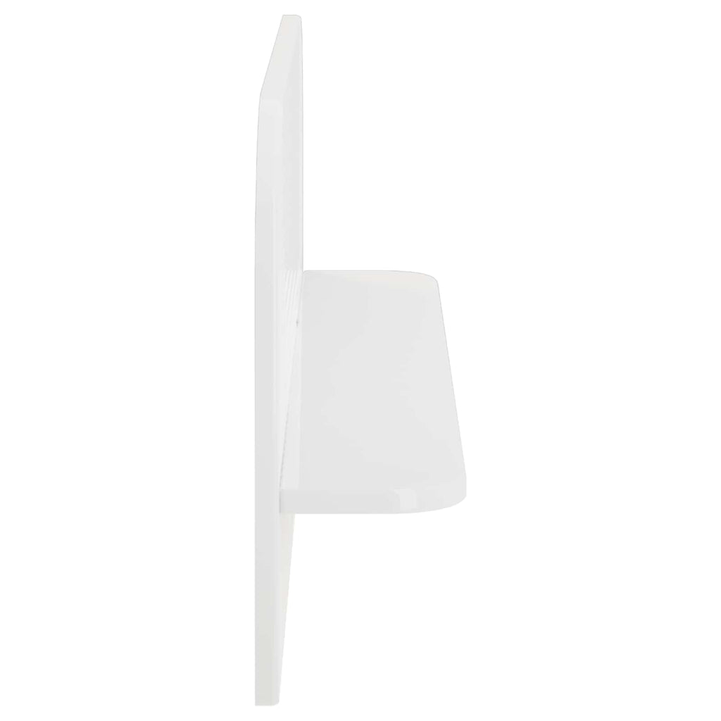 vidaXL Półka ścienna 2 szt. Biały wysoki połysk 80,5 x 13,5 x 37,5 cm
