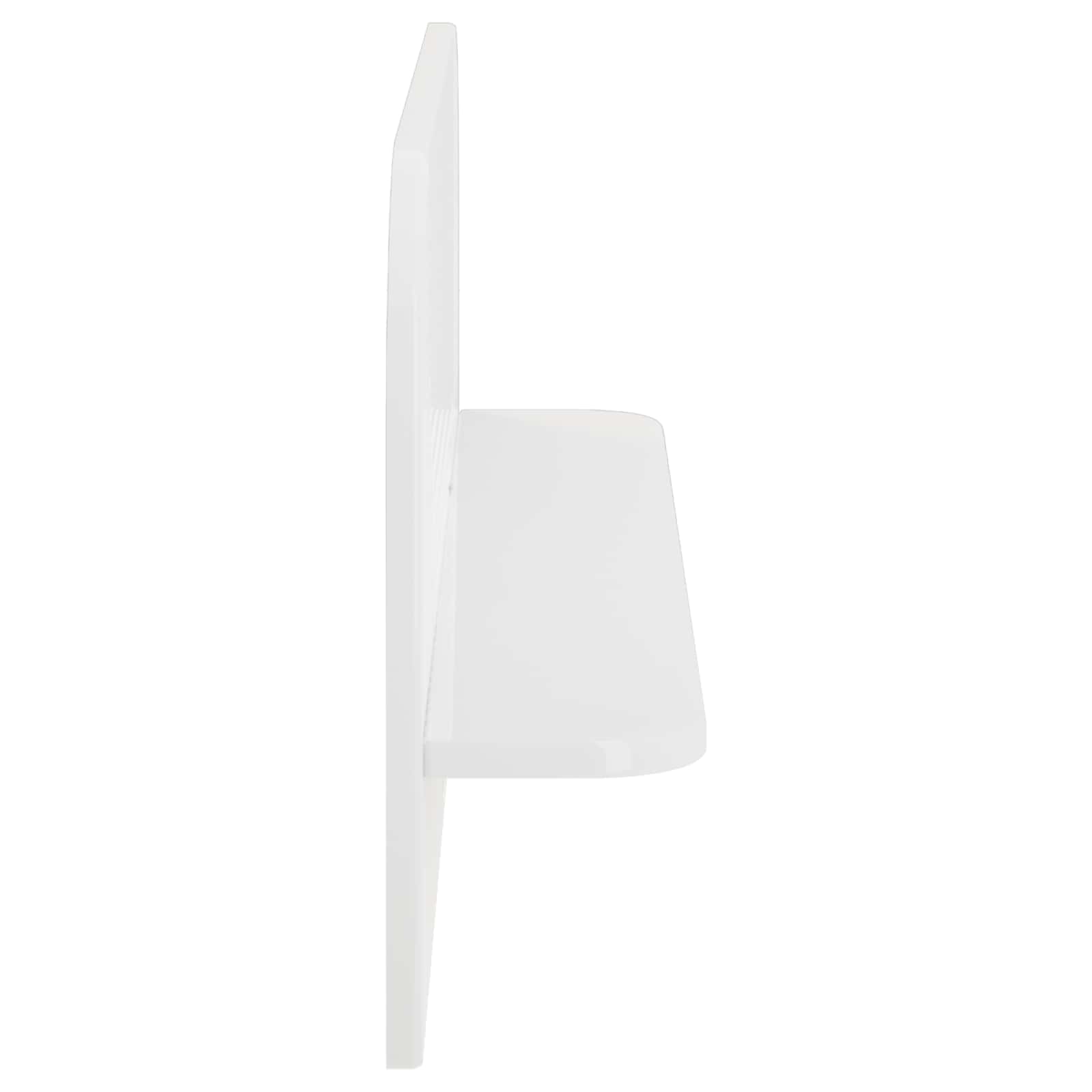 vidaXL Półka ścienna 2 szt. Biały wysoki połysk 80,5 x 13,5 x 37,5 cm
