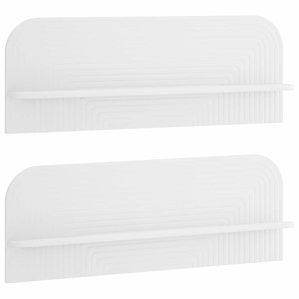 vidaXL Półka ścienna 2 szt. Biały 102 x 13.5 x 37.5 cm