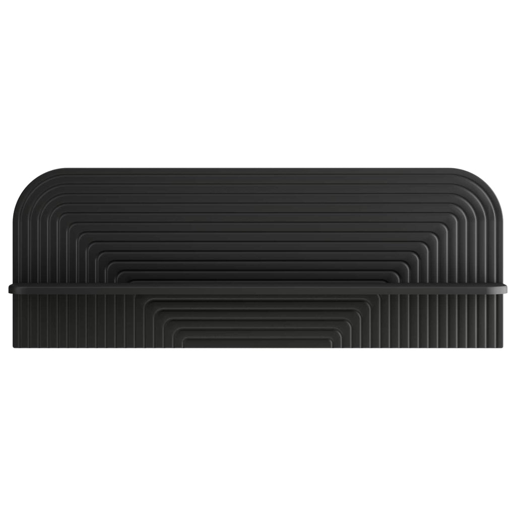 vidaXL Półka ścienna 2 szt. Czarny 102 x 13.5 x 37.5 cm