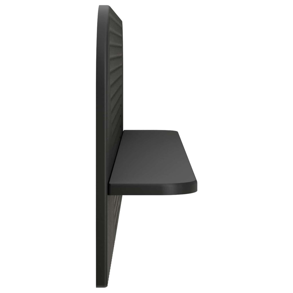 vidaXL Półka ścienna 2 szt. Czarny 102 x 13.5 x 37.5 cm