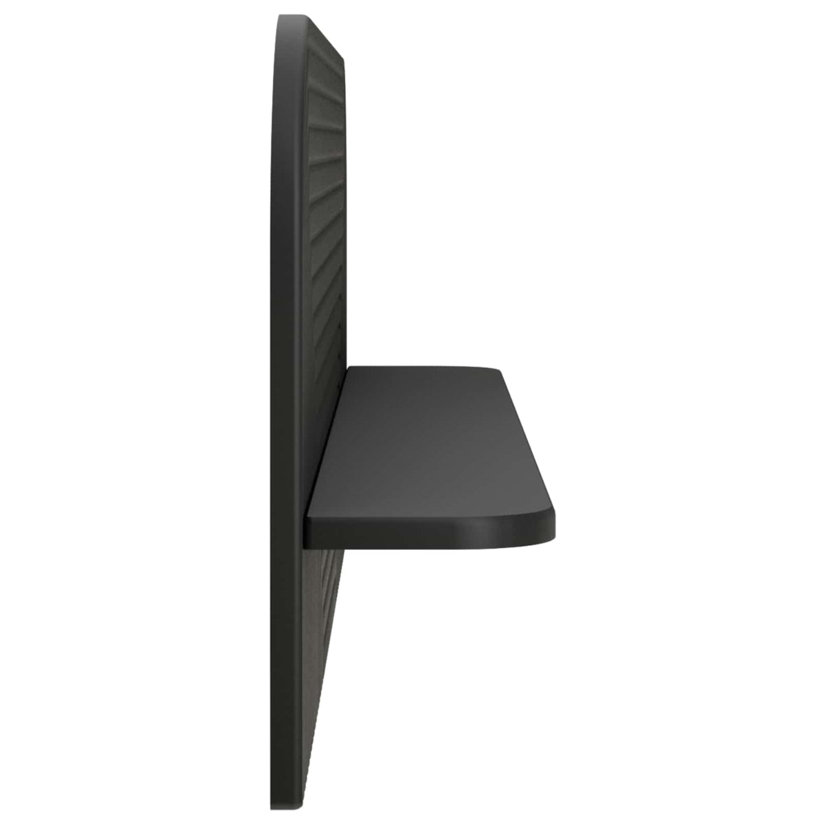vidaXL Półka ścienna 2 szt. Czarny 102 x 13.5 x 37.5 cm