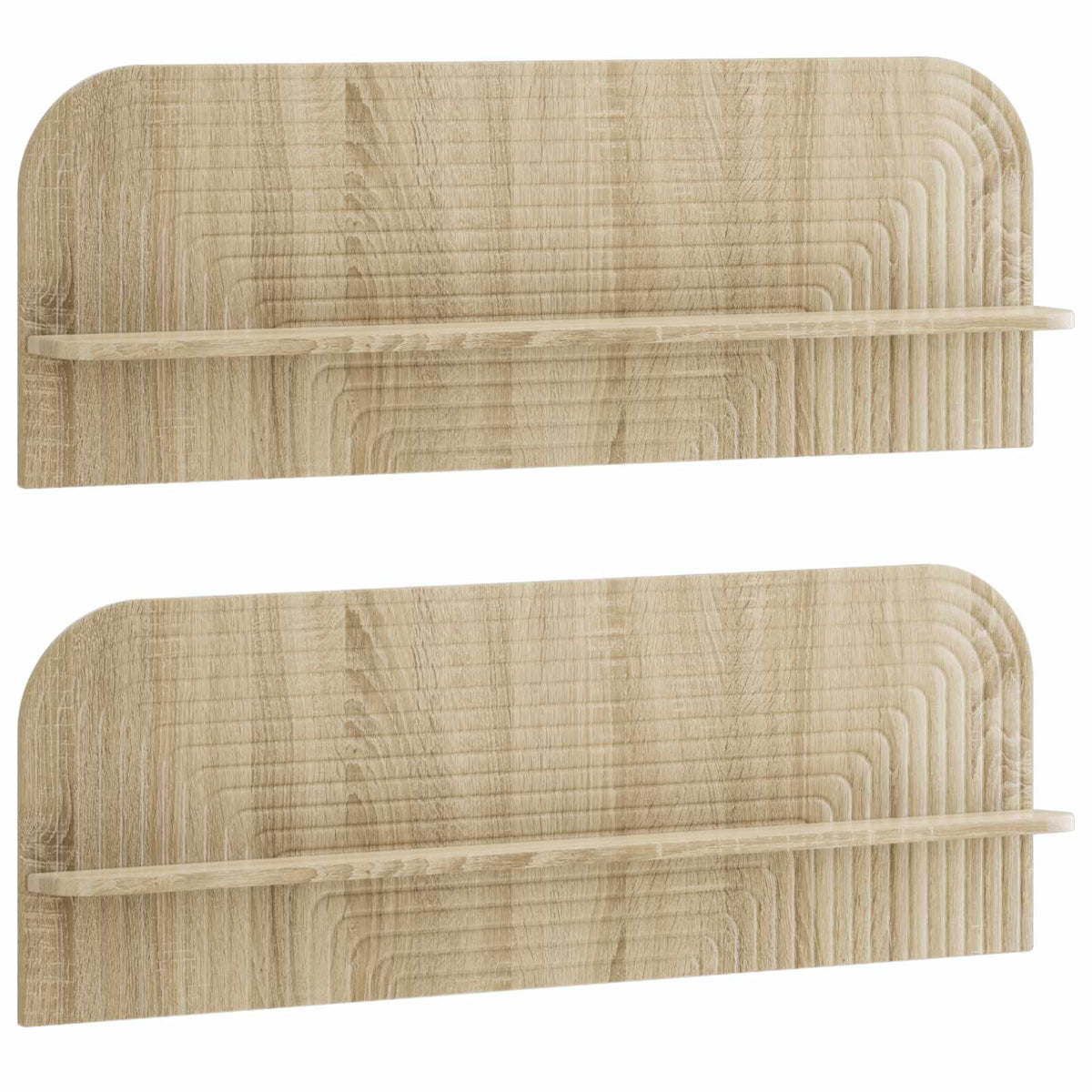 vidaXL Półka ścienna 2 szt. dąb Sonoma 102 x 13,5 x 37,5 cm