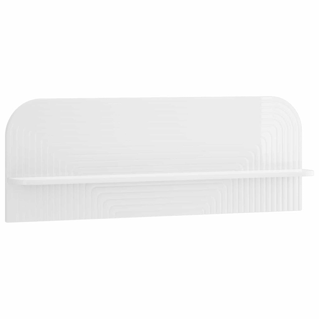vidaXL Półka ścienna 2 szt. Biały wysoki połysk 102 x 13.5 x 37.5 cm