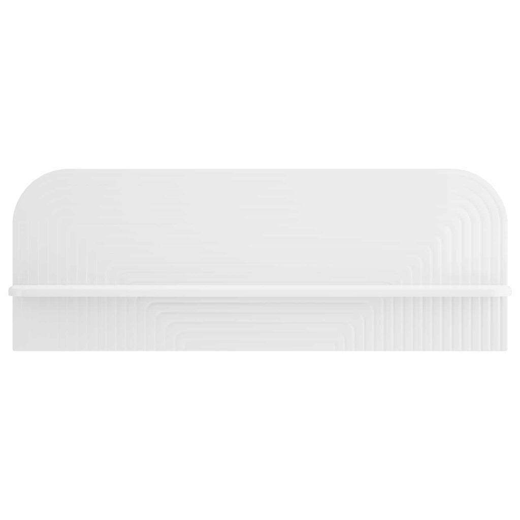 vidaXL Półka ścienna 2 szt. Biały wysoki połysk 102 x 13.5 x 37.5 cm