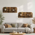 vidaXL Półka ścienna 2 szt. Dąb wędzony 102 x 13.5 x 37.5 cm