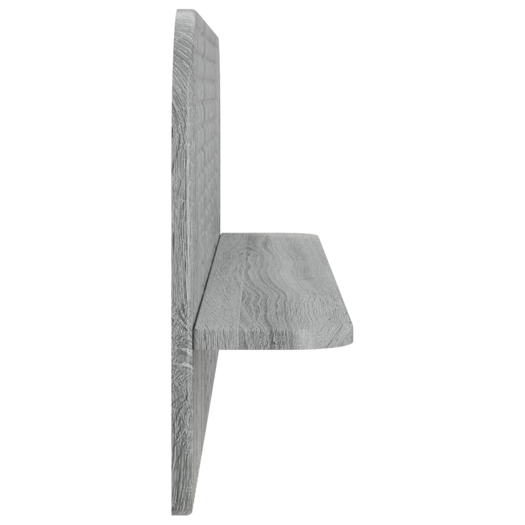 vidaXL Półka ścienna 2 szt. Szary Sonoma 102 x 13.5 x 37.5 cm