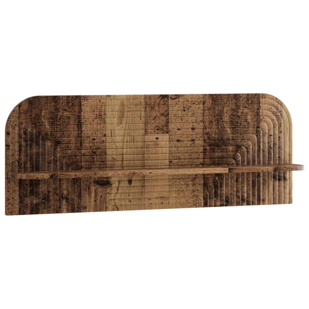 vidaXL Półka ścienna 2 szt. Stare drewno 102 x 13,5 x 37,5 cm
