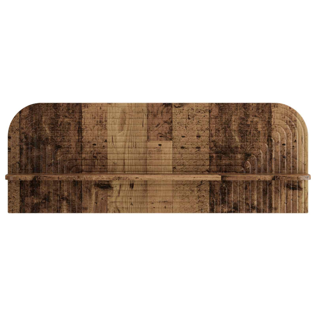 vidaXL Półka ścienna 2 szt. Stare drewno 102 x 13,5 x 37,5 cm