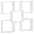 vidaXL Półka ścienna Biały 99,5 x 17 x 91 cm Drewno inżynieryjne