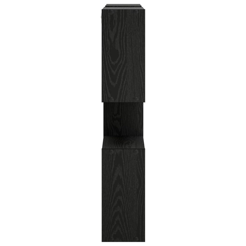 vidaXL Półka ścienna Czarny 99,5 x 17 x 91 cm Drewno inżynieryjne