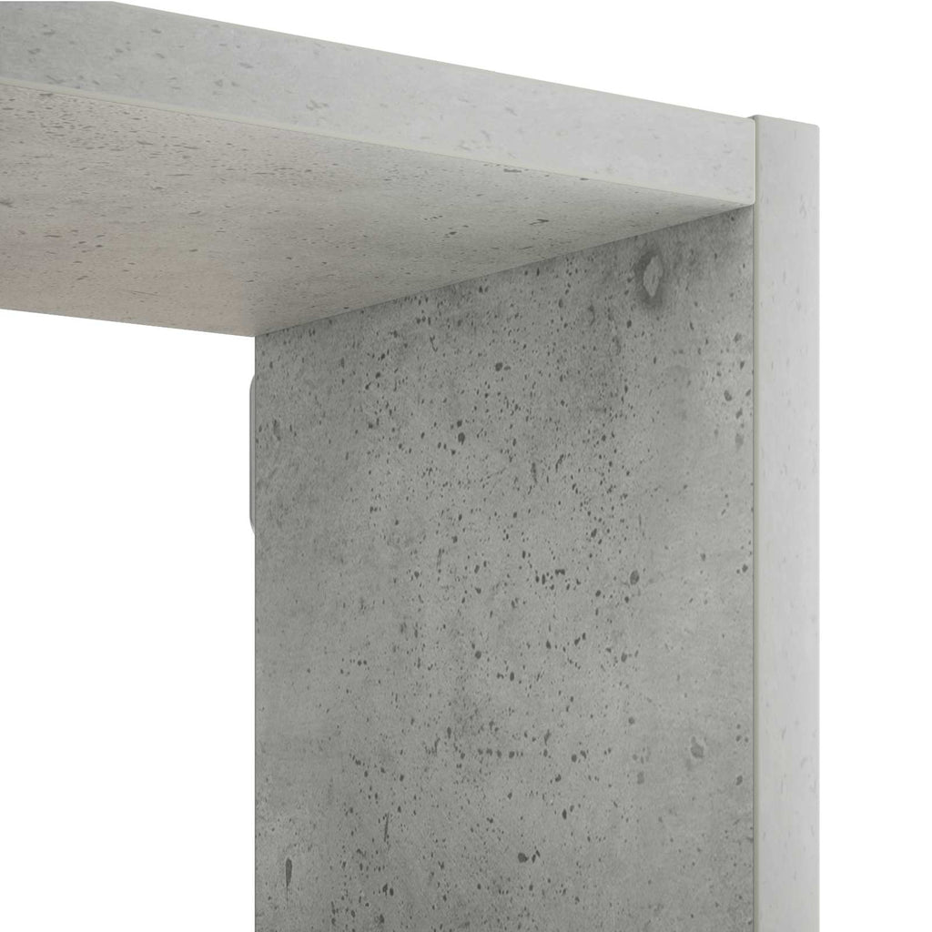 vidaXL Półka ścienna Betonowy szary 99,5 x 17 x 91 cm