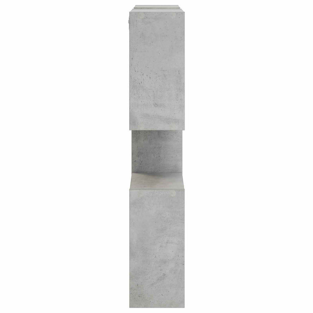 vidaXL Półka ścienna Betonowy szary 99,5 x 17 x 91 cm