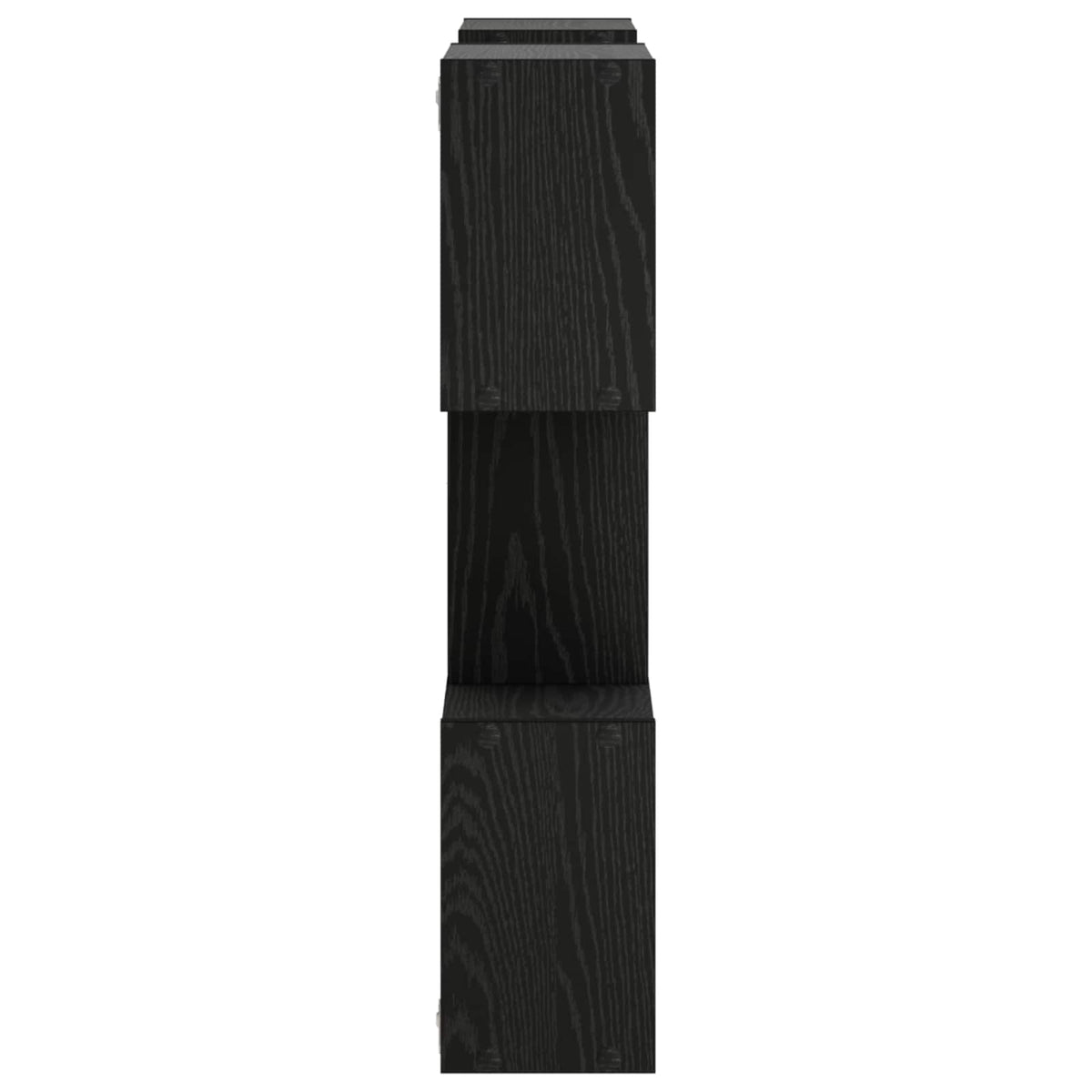 vidaXL Półka ścienna Czarny 103 x 17 x 80 cm Drewno inżynieryjne