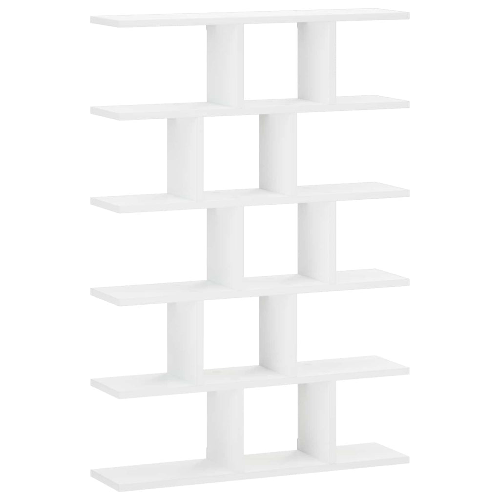 vidaXL Półka ścienna Biały 70 x 17 x 101 cm Materiał drewnopochodny